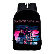 Load image into Gallery viewer, KPOP black pink Backpack Girl School Bag