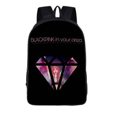 Load image into Gallery viewer, KPOP black pink Backpack Girl School Bag