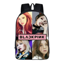 Load image into Gallery viewer, KPOP black pink Backpack Girl School Bag