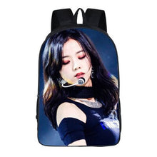Load image into Gallery viewer, KPOP black pink Backpack Girl School Bag