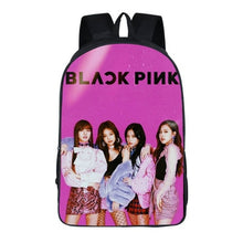 Load image into Gallery viewer, KPOP black pink Backpack Girl School Bag