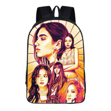 Load image into Gallery viewer, KPOP black pink Backpack Girl School Bag