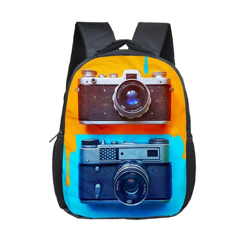 Camera Printing Mini Backpack For Kids