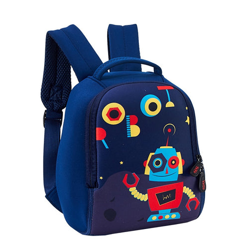 Children Cartoon Robot School Backpack