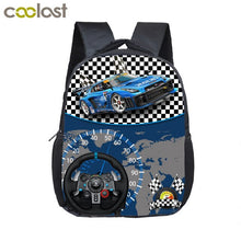 Load image into Gallery viewer, Tank / Aircraft / Racing Car Small Backpack For Kids