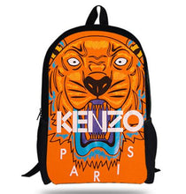 Load image into Gallery viewer, Kenz Tiger Head School Bags for Teenagers